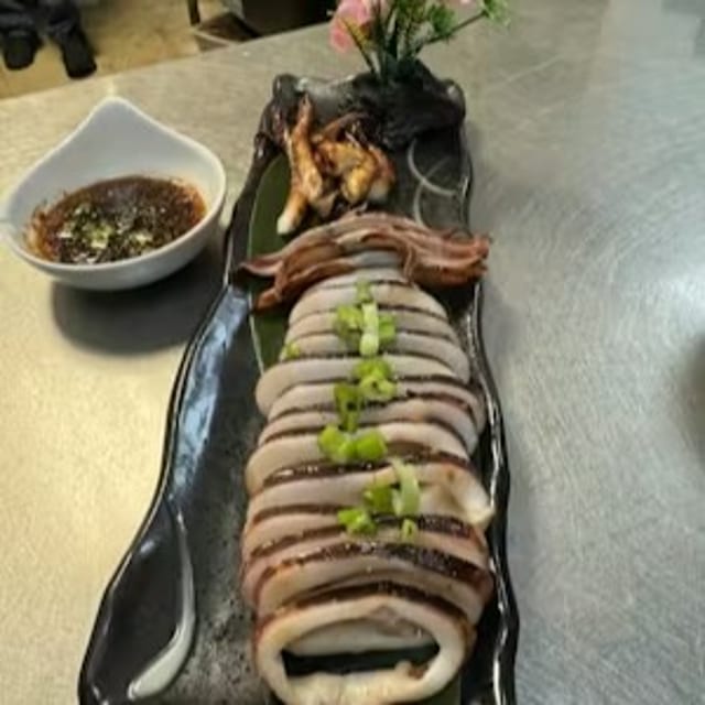 Grilled Whole Squid.