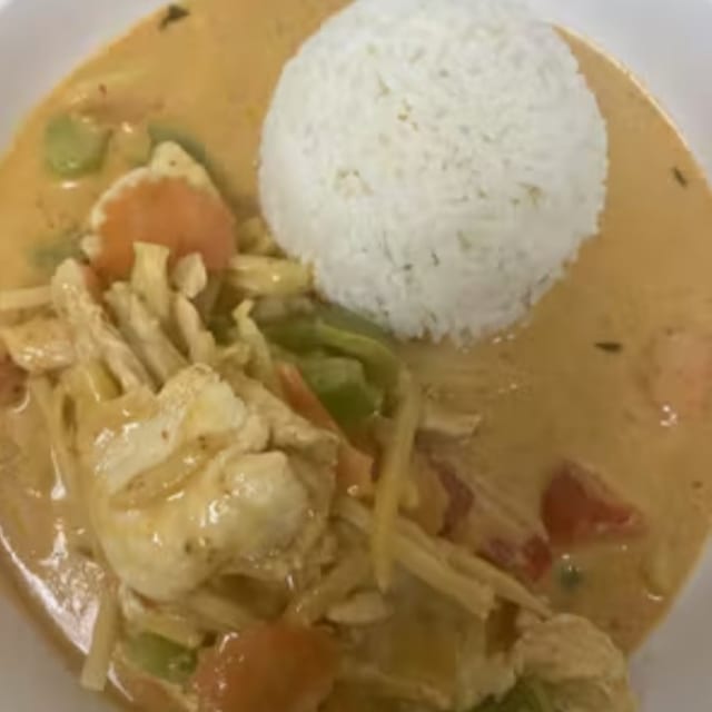 Lunch Panang Curry.