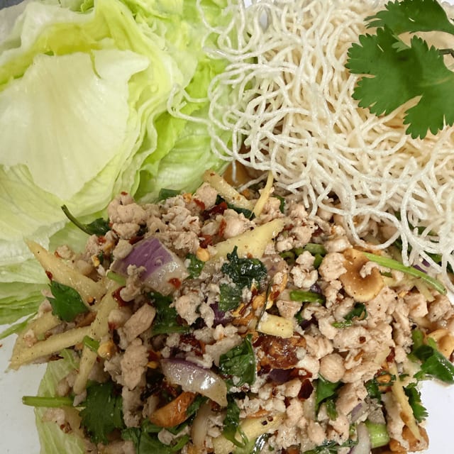 Chicken Lettuce Wrap.