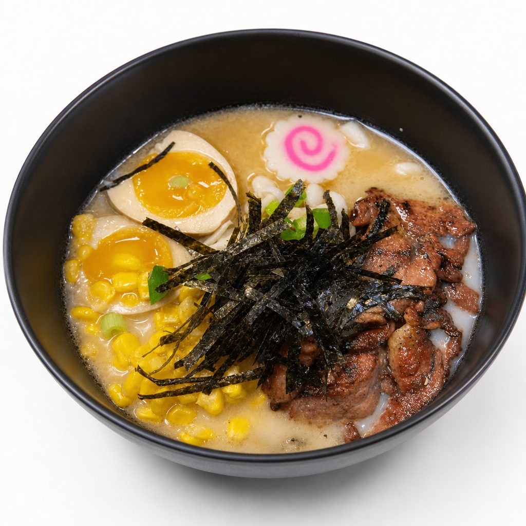 Tonkotsu Ramen Noodle Soup.