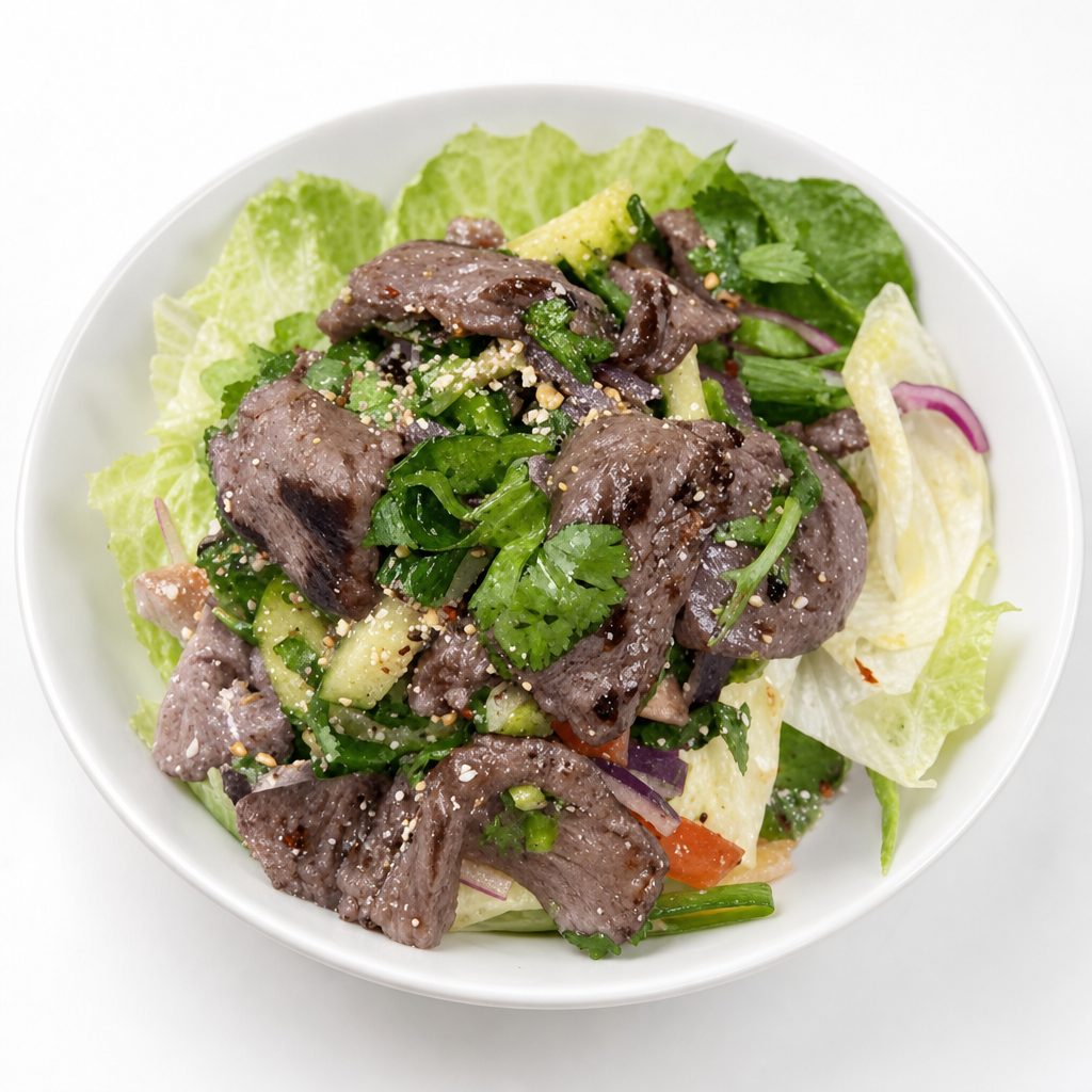 Spicy Thai Beef Salad.