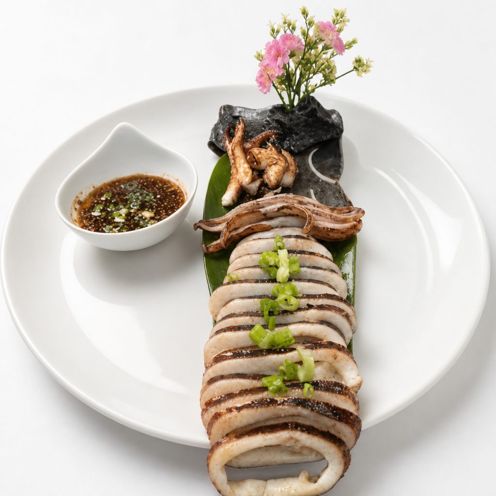 Grilled Whole Squid.
