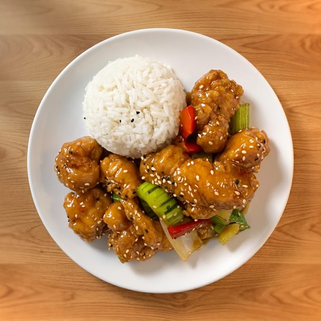 Lunch Orange Chicken.