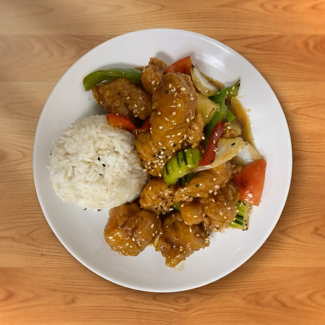 Sweet & Sour Chicken.