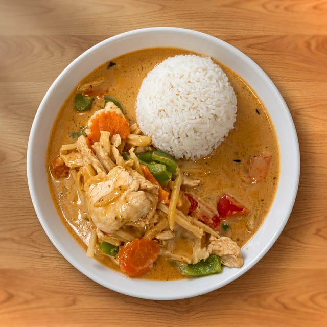 Lunch Panang Curry.