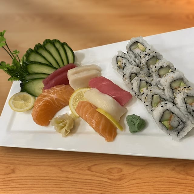 Lunch Sushi Sashimi Combo.