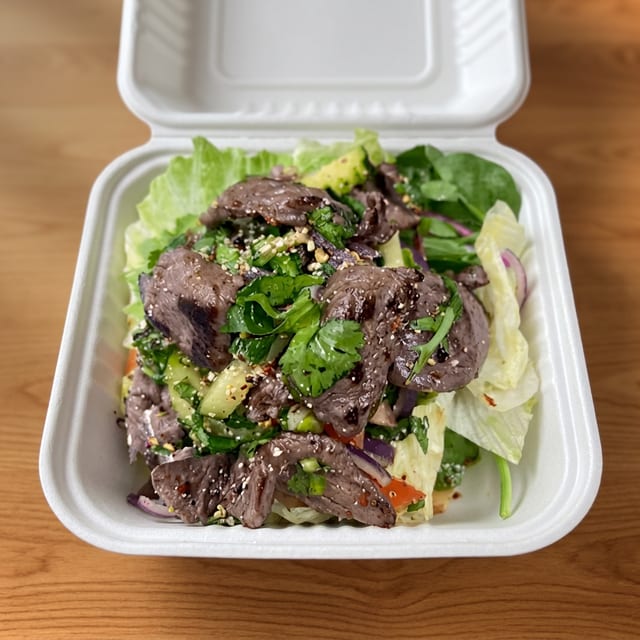 Spicy Thai Beef Salad.