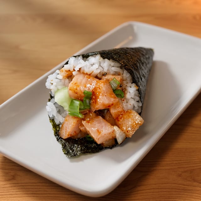 Spicy Yellowtail Roll.