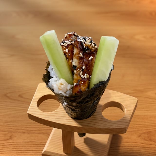 Eel & Cucumber Roll.