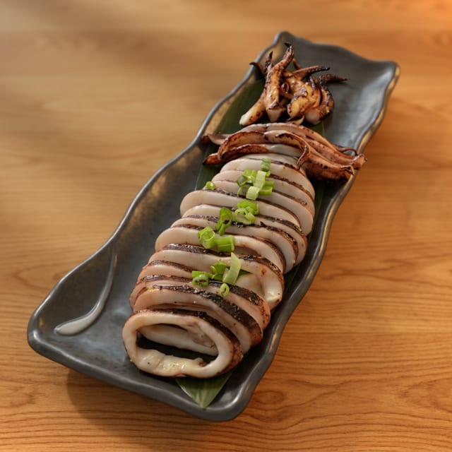 Grilled Whole Squid.